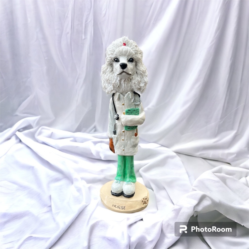 Poodle Nurse Figurine